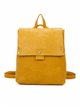 Minimal backpack with flap yellow