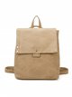 Minimal backpack with flap khaki