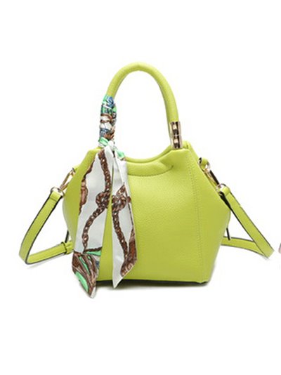 Citybag with scarf green