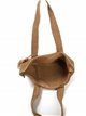 Raffia effect tote bag with tassel khaki
