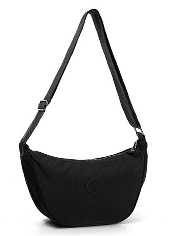Nylon crossbody bag black