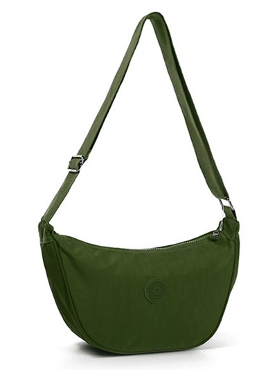 Nylon crossbody bag green