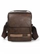Crossbody bag with flap brown