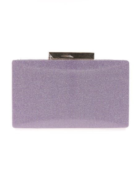 Clutch fiesta metalizado morado