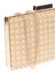 Clutch fiesta rafia taupe