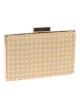 Clutch fiesta rafia taupe