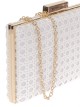 Clutch fiesta rafia blanco