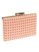 Clutch fiesta rafia fucsia