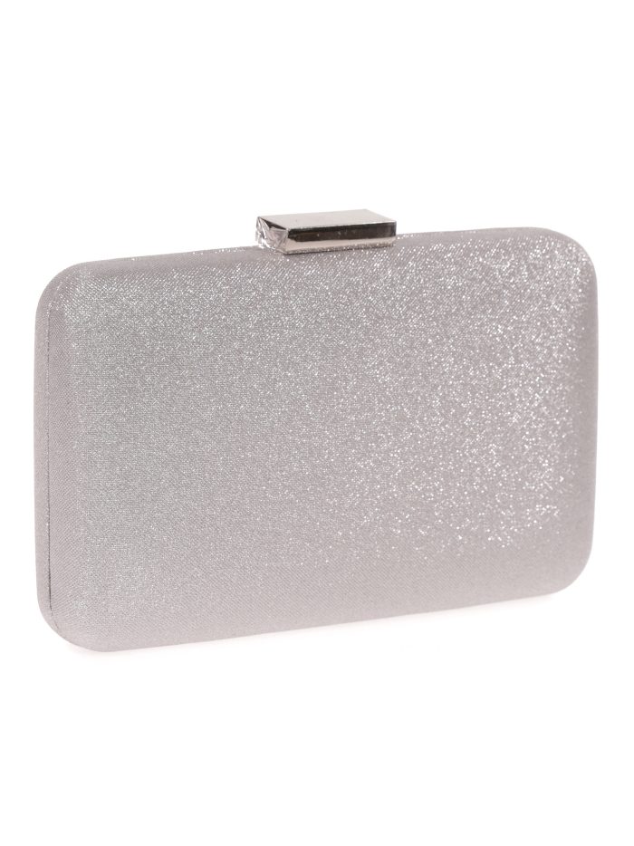 Clutch fiesta metalizado gris