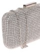 Clutch fiesta pedrería plata