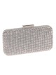 Clutch fiesta pedrería plata