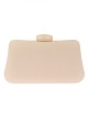 Clutch fiesta polipiel abalorio taupe