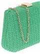 Embroidered clutch verde