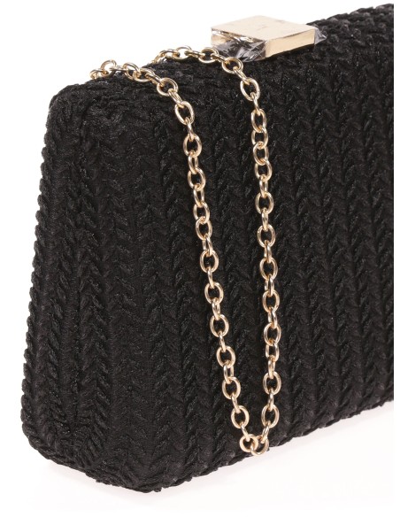 Clutch fiesta bordado negro