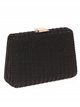 Embroidered clutch negro
