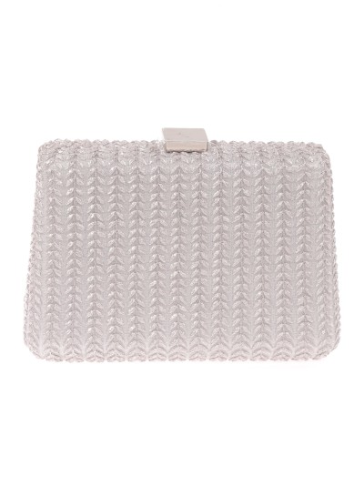 Clutch fiesta bordado plata