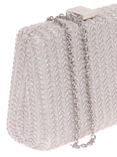 Clutch fiesta bordado plata 2
