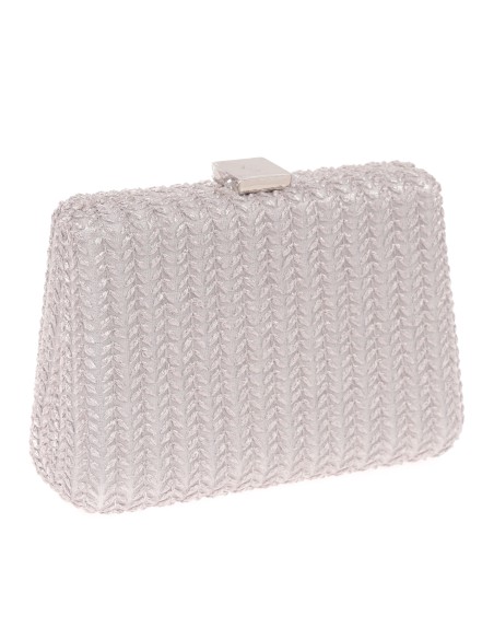 Clutch fiesta bordado plata