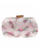 Embroidered clutch rosa