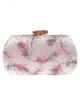 Clutch fiesta bordado rosa