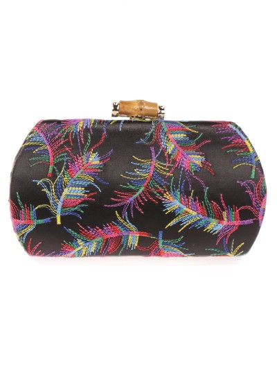 Clutch fiesta bordado negro