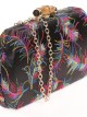 Clutch fiesta bordado negro