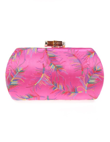 Clutch fiesta bordado buganvilla