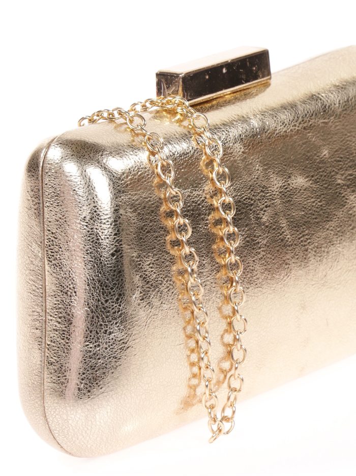 Clutch fiesta metalizado oro-claro