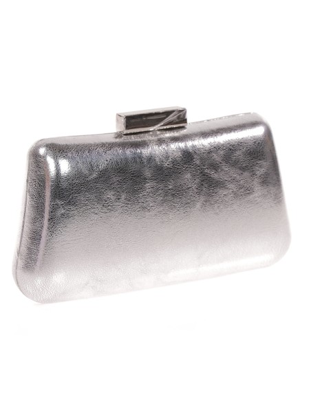 Clutch fiesta metalizado plata