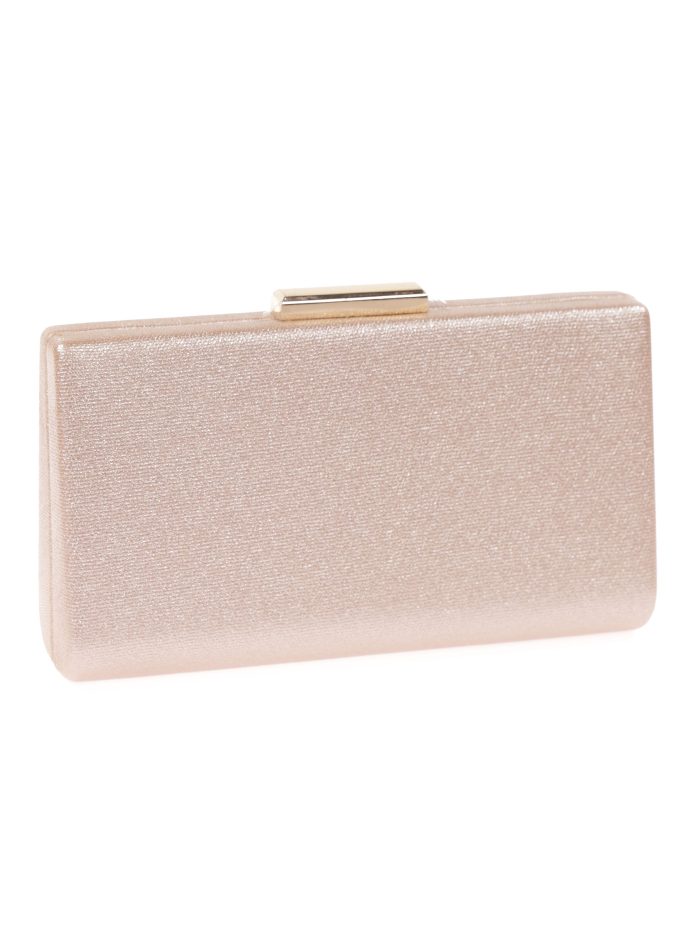 Clutch fiesta metalizado champan