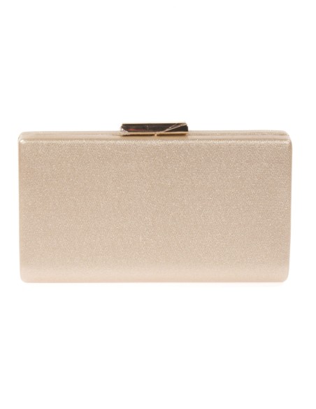 Clutch fiesta metalizado oro-claro