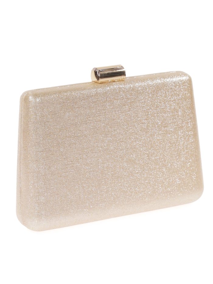 Clutch fiesta metalizado oro