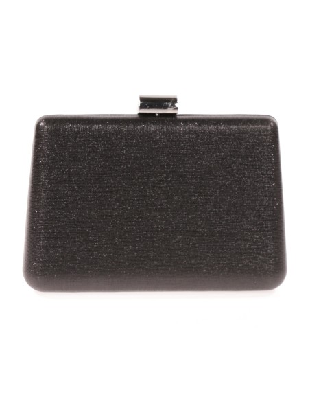 Clutch fiesta metalizado negro
