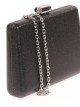 Clutch fiesta metalizado negro