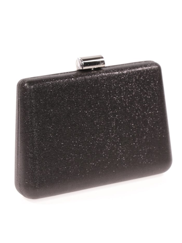 Clutch fiesta metalizado negro