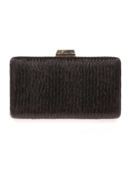 Clutch fiesta metalizado negro