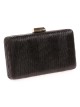 Clutch fiesta metalizado negro