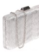 Clutch fiesta metalizado plata