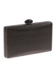 Clutch fiesta efecto rafia abalorio negro