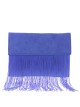 Cartera fiesta antelina flecos azulon