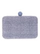 Clutch fiesta efecto rafia abalorio azulon