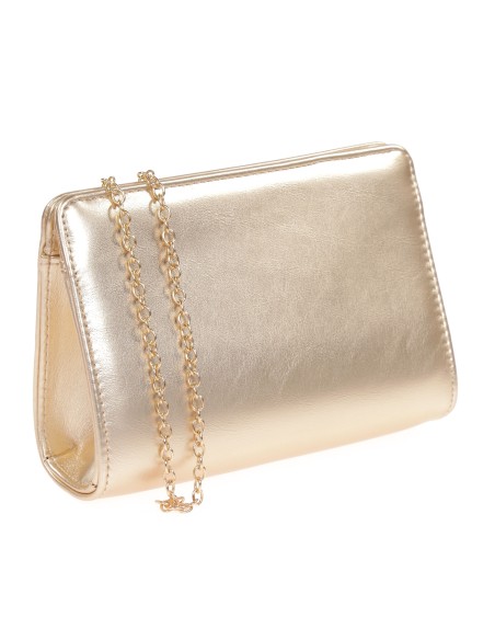 Cartera fiesta polipiel cadena oro