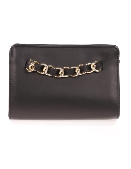 Cartera fiesta polipiel cadena negro