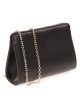 Cartera fiesta polipiel cadena negro