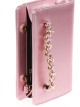Cartera fiesta polipiel cadena rosa