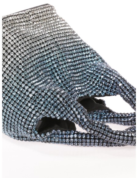 Mini saca fiesta pedrería azul