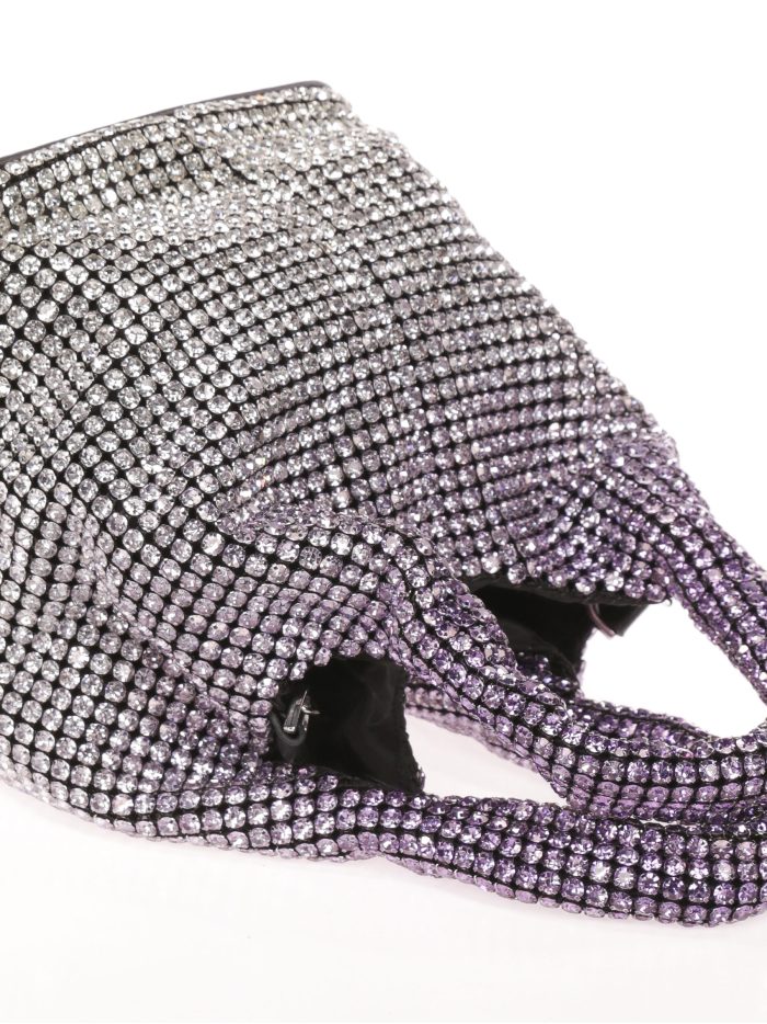 Mini saca fiesta pedrería morado