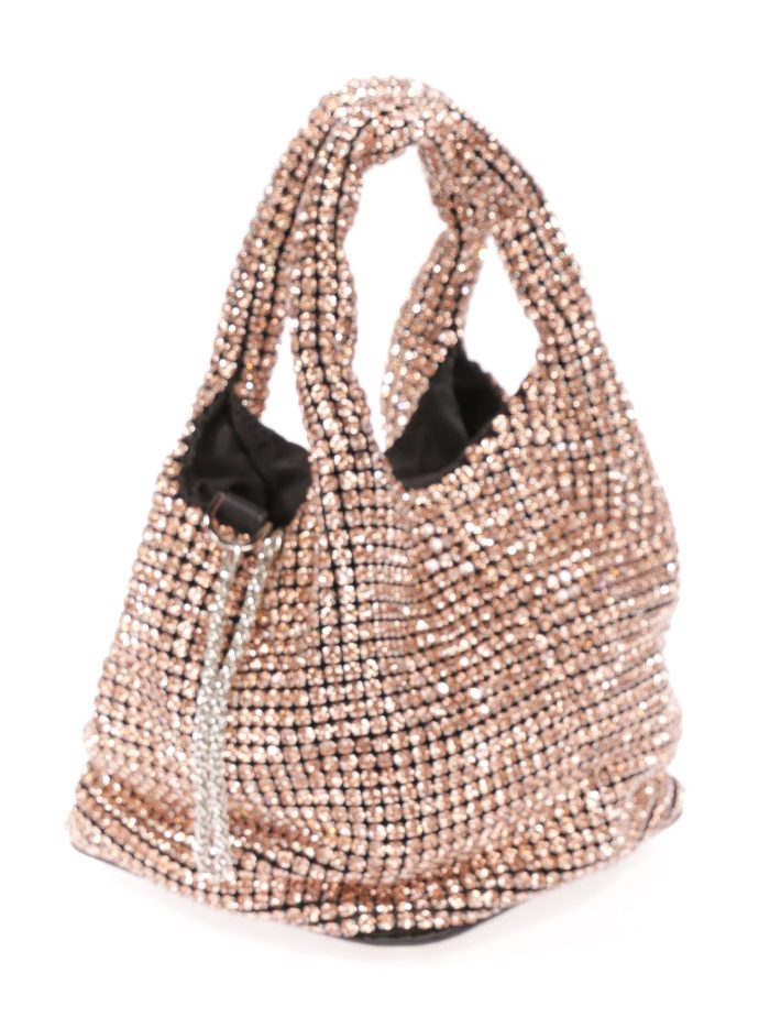 Mini saca fiesta pedrería champan