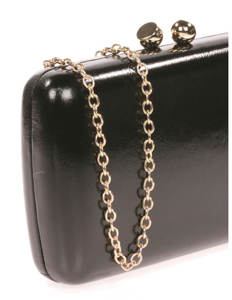 Clutch fiesta polipiel negro