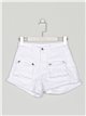 Denim shorts with pockets blanco (XS-XL)